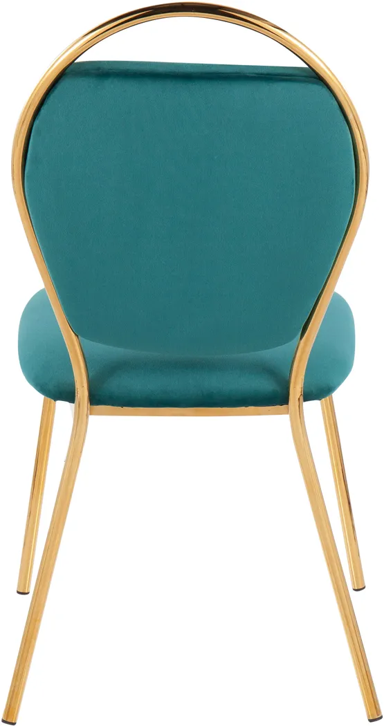 Trafalger Green Side Chair, set of 2 - Thumbnail - Image 5