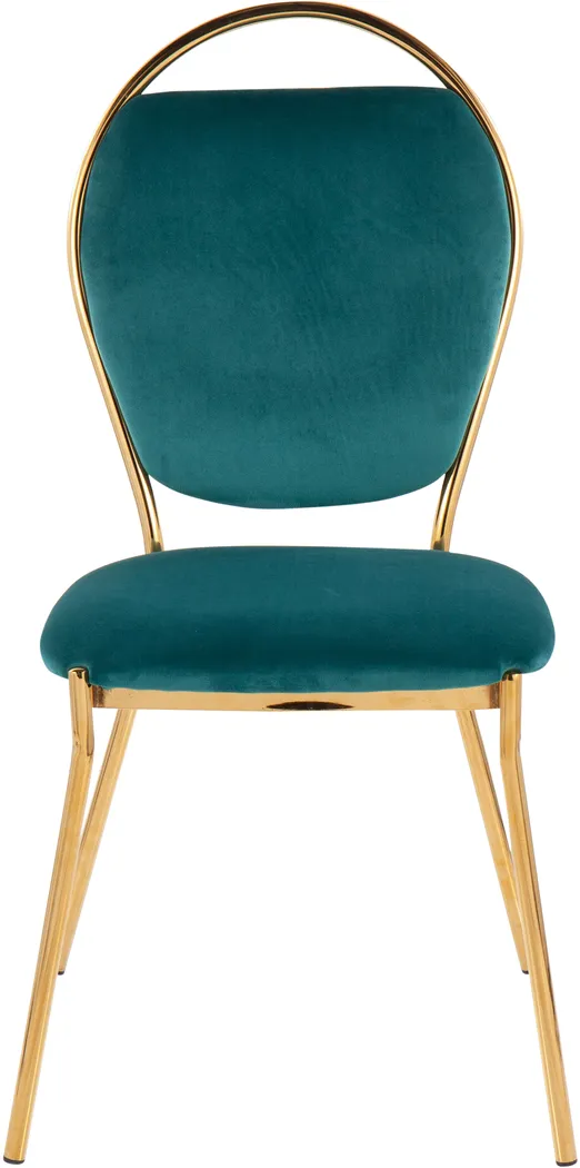 Trafalger Green Side Chair, set of 2 - Thumbnail - Image 6