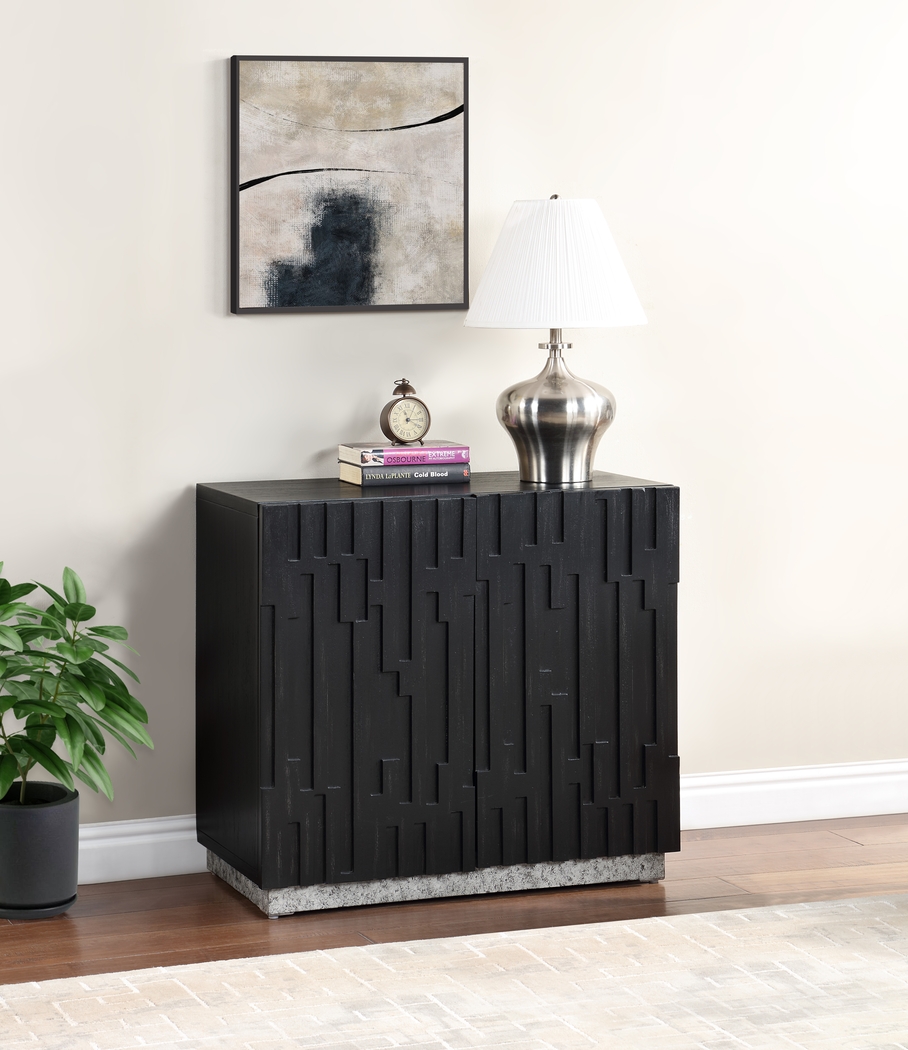 Trafford Black Accent Cabinet - Thumbnail - Image 2
