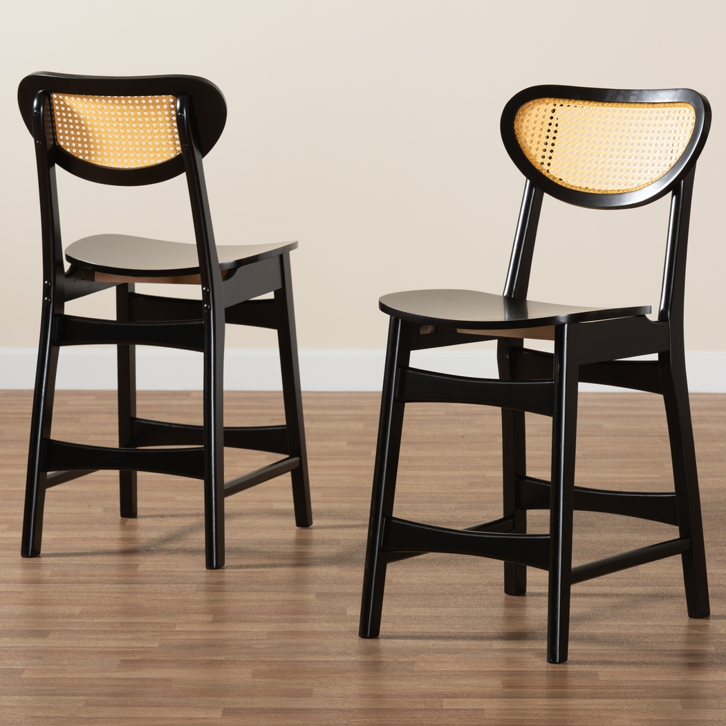 Traminer Dark Brown Counter Stool, Set of 2 - Thumbnail - Image 7