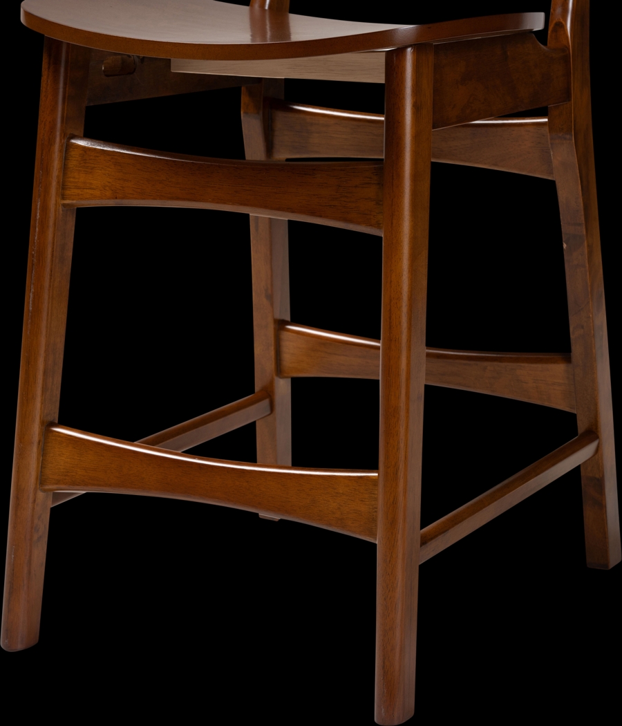 Traminer Walnut Brown Counter Stool, Set of 2 - Thumbnail - Image 6