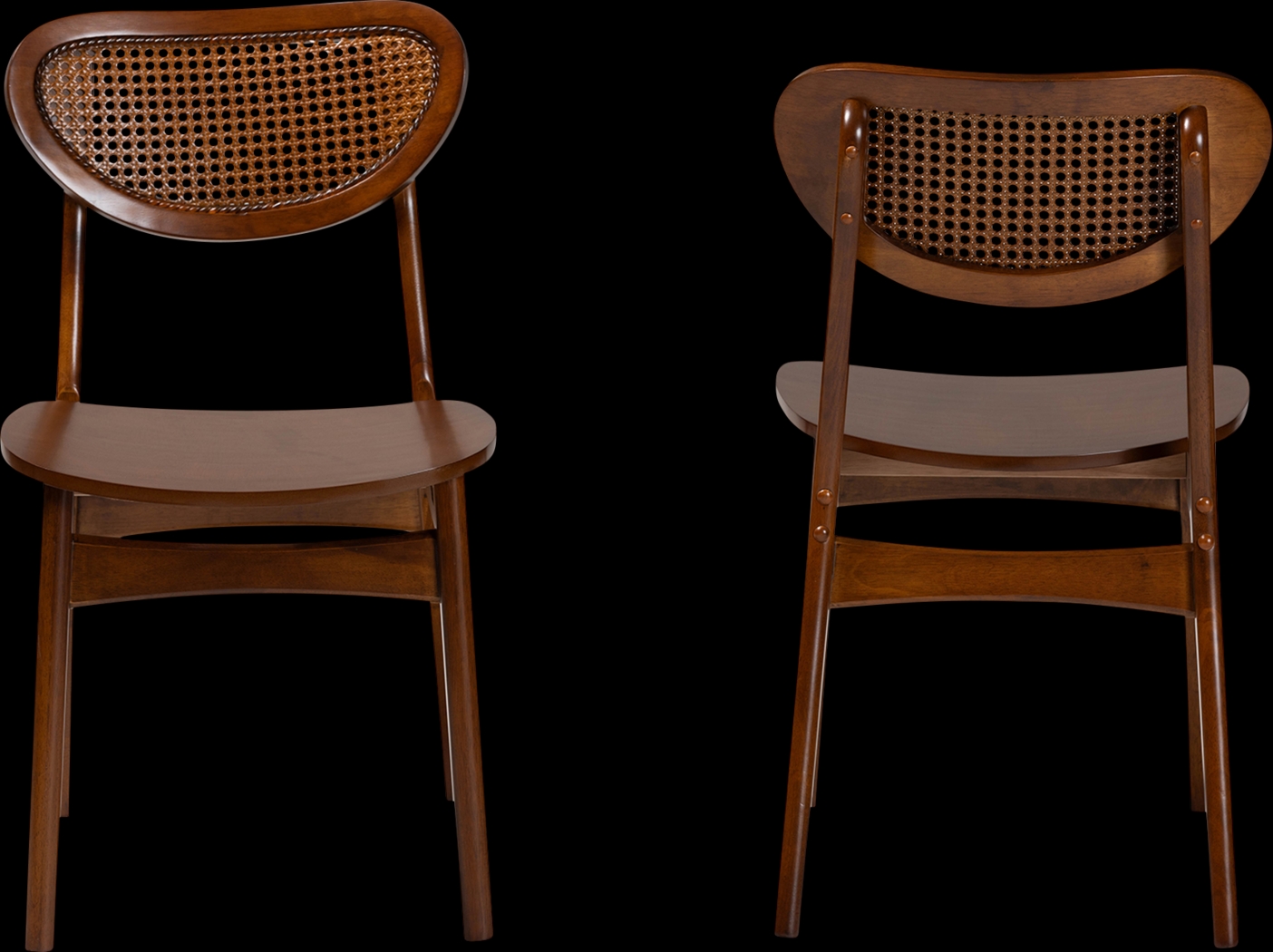 Traminer Walnut Brown Dining Chair, Set of 2 - Thumbnail - Image 3