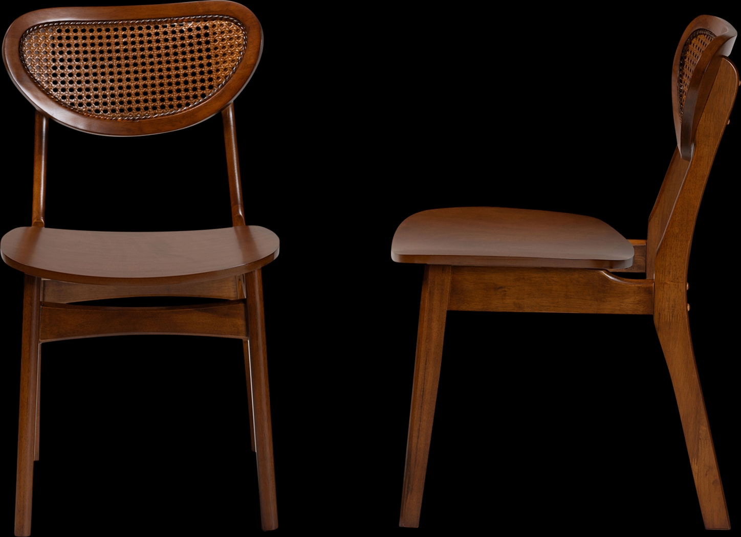 Traminer Walnut Brown Dining Chair, Set of 2 - Thumbnail - Image 4