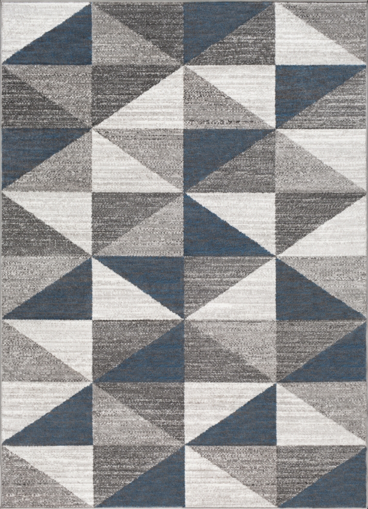 Transcom I Gray 6'7 x 9' Rug - Thumbnail - Image 1