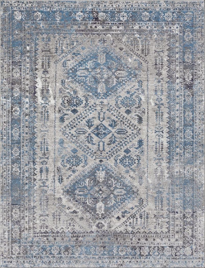 Transcom II Gray 7'10 x 10'2 Rug - Thumbnail - Image 1