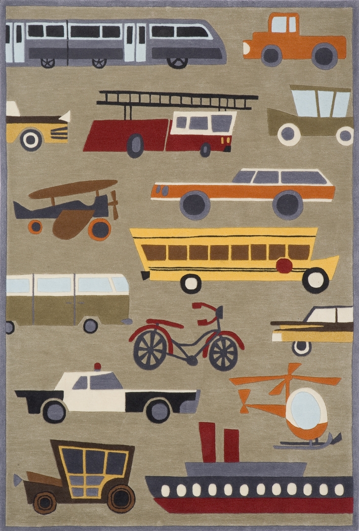 Kids Transportation 4' x 6' Rug - Thumbnail - Image 1