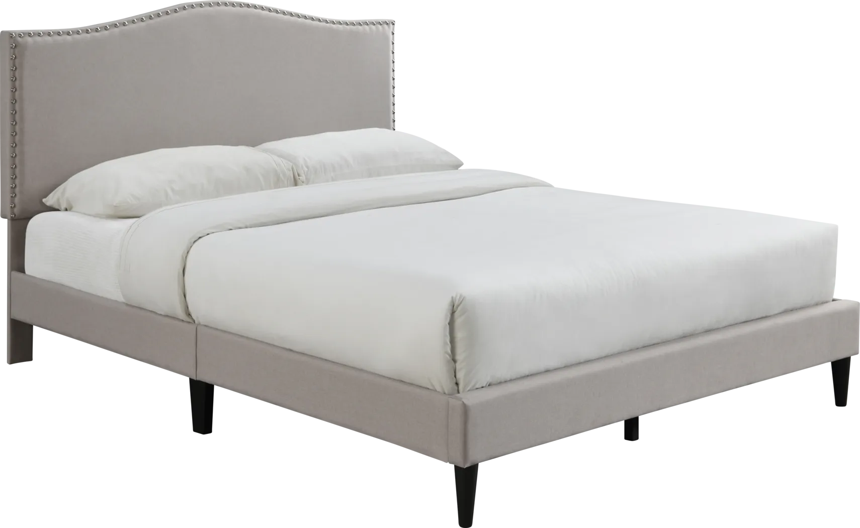 Trapon Beige King Bed - Thumbnail - Image 1