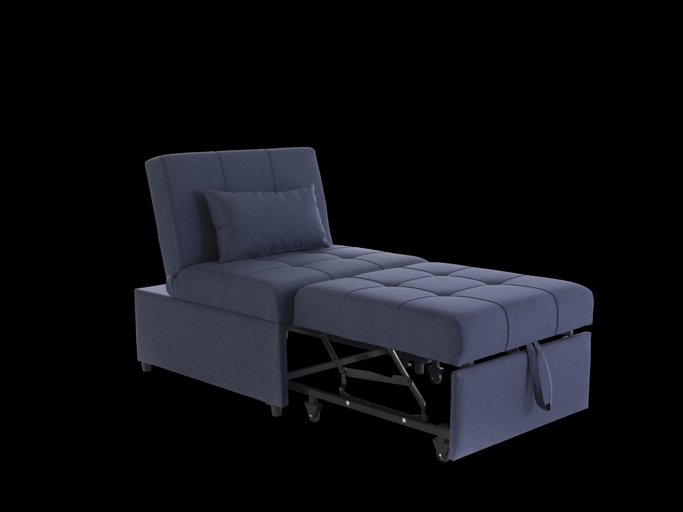 Traskwood Blue Sleeper Chair - Thumbnail - Image 8