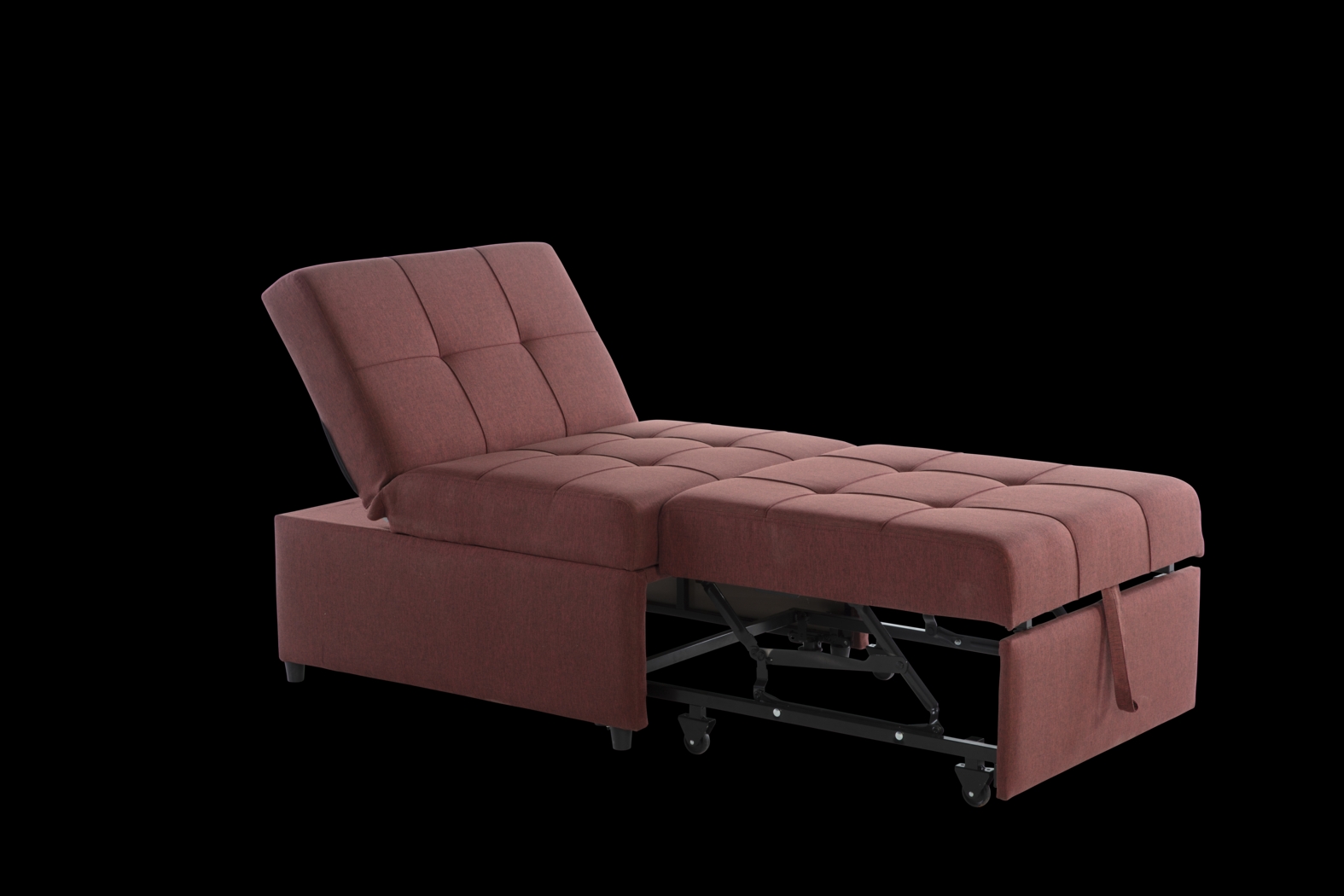 Traskwood Burgundy Sleeper Chair - Thumbnail - Image 10