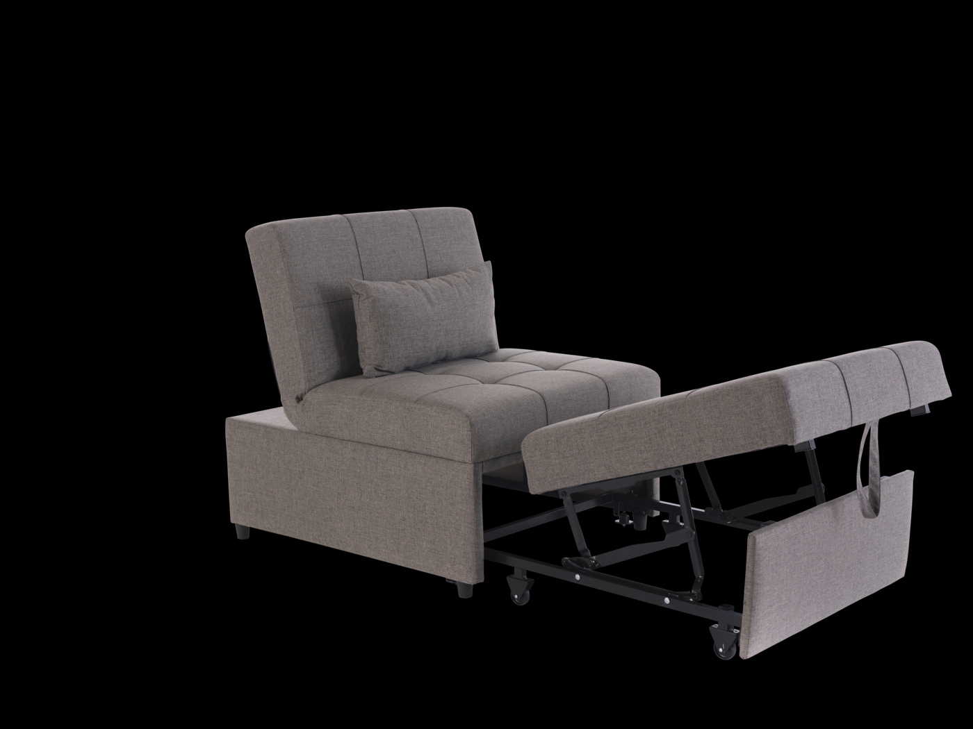 Traskwood Gray Sleeper Chair - Thumbnail - Image 7