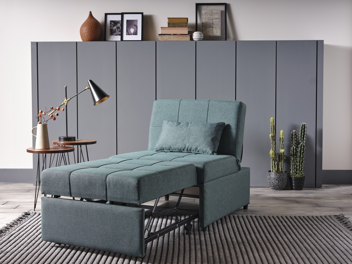 Traskwood Green Sleeper Chair - Thumbnail - Image 14