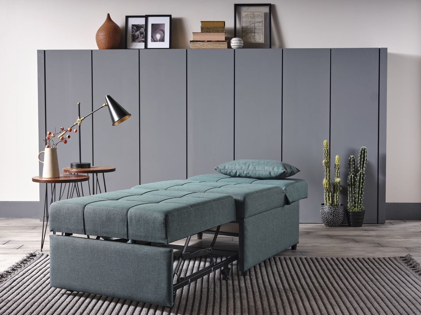 Traskwood Green Sleeper Chair - Thumbnail - Image 15