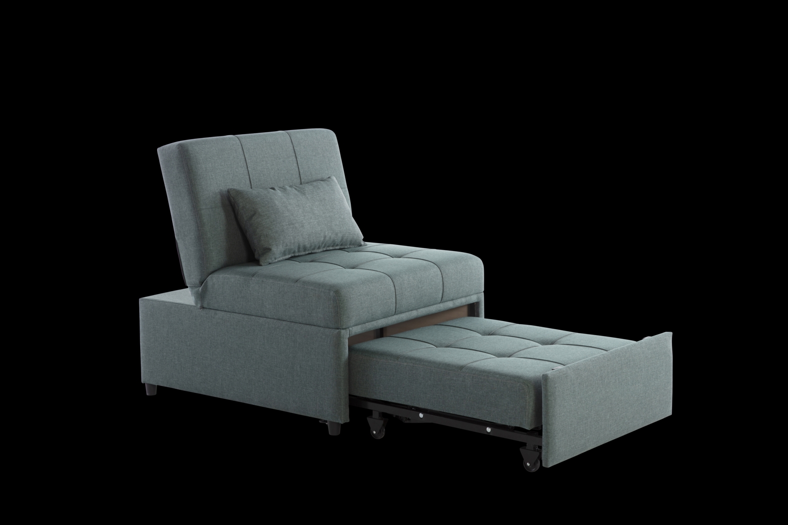 Traskwood Green Sleeper Chair - Thumbnail - Image 6