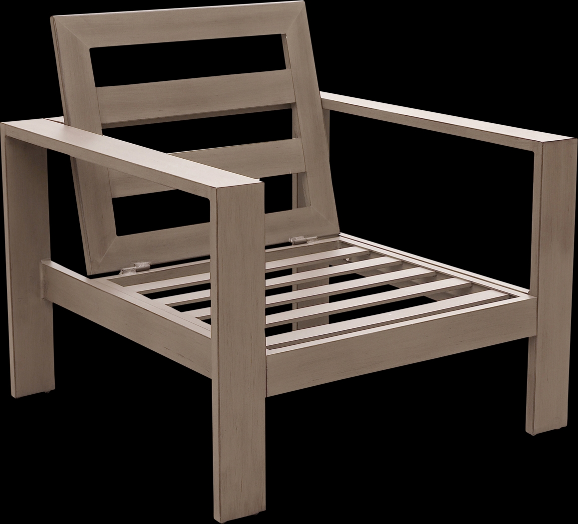 Travar Tan 3 Pc Outdoor Seating Set with Cream Cushions - Thumbnail - Image 3