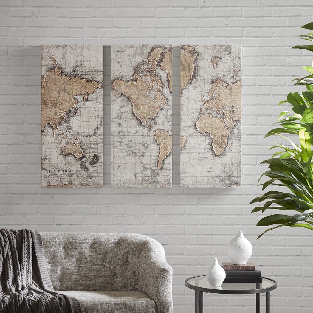 Travel Ambition Natural Artwork, Set of 3 - Thumbnail - Image 2