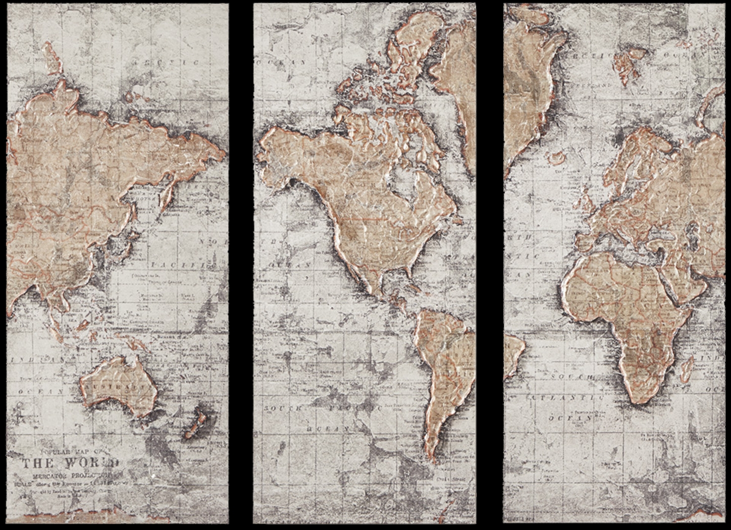 Travel Ambition Natural Artwork, Set of 3 - Thumbnail - Image 1