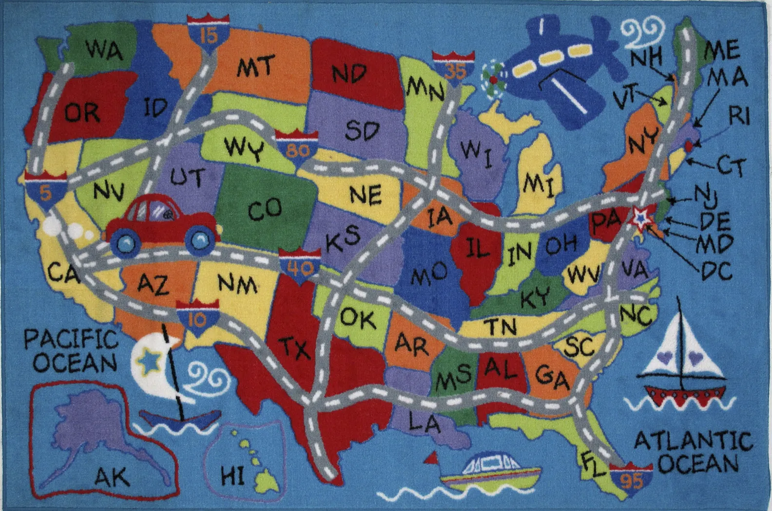 Kids Traveler 5'3 x 7'6 Rug - Thumbnail - Image 1