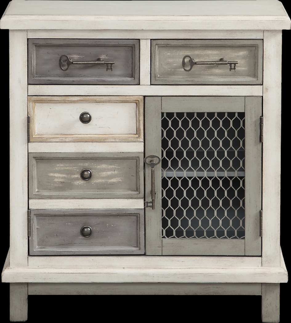 Travertine Gray Accent Cabinet - Thumbnail - Image 2