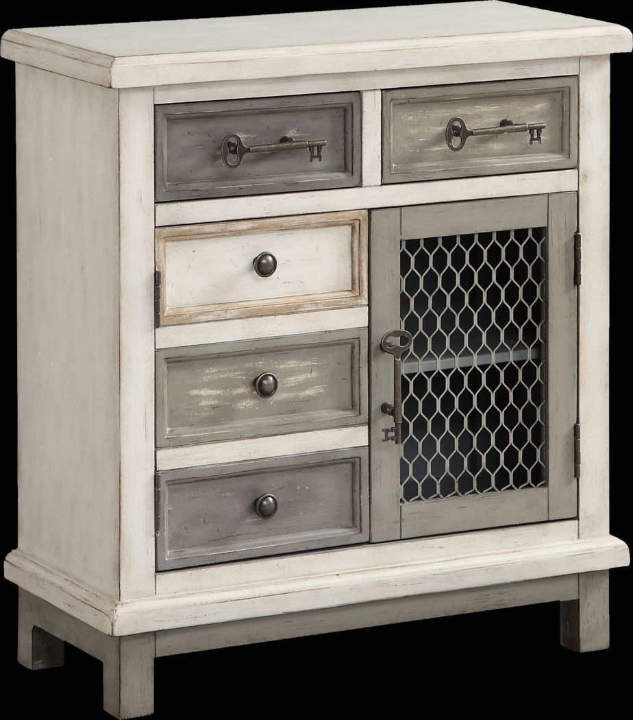 Travertine Gray Accent Cabinet - Thumbnail - Image 1
