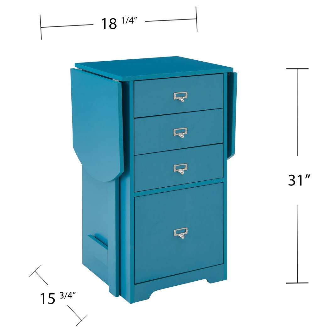 Travia Blue Folding Desk - Thumbnail - Image 8