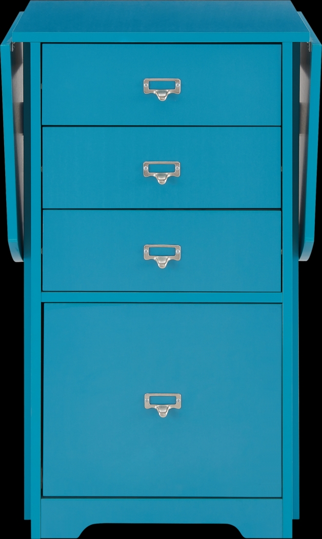 Travia Blue Folding Desk - Thumbnail - Image 1