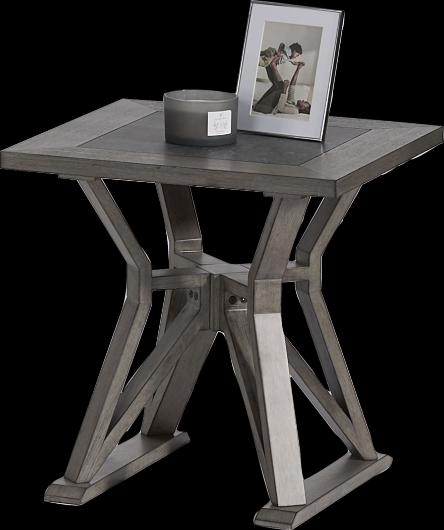 Travistock Gray End Table - Thumbnail - Image 2