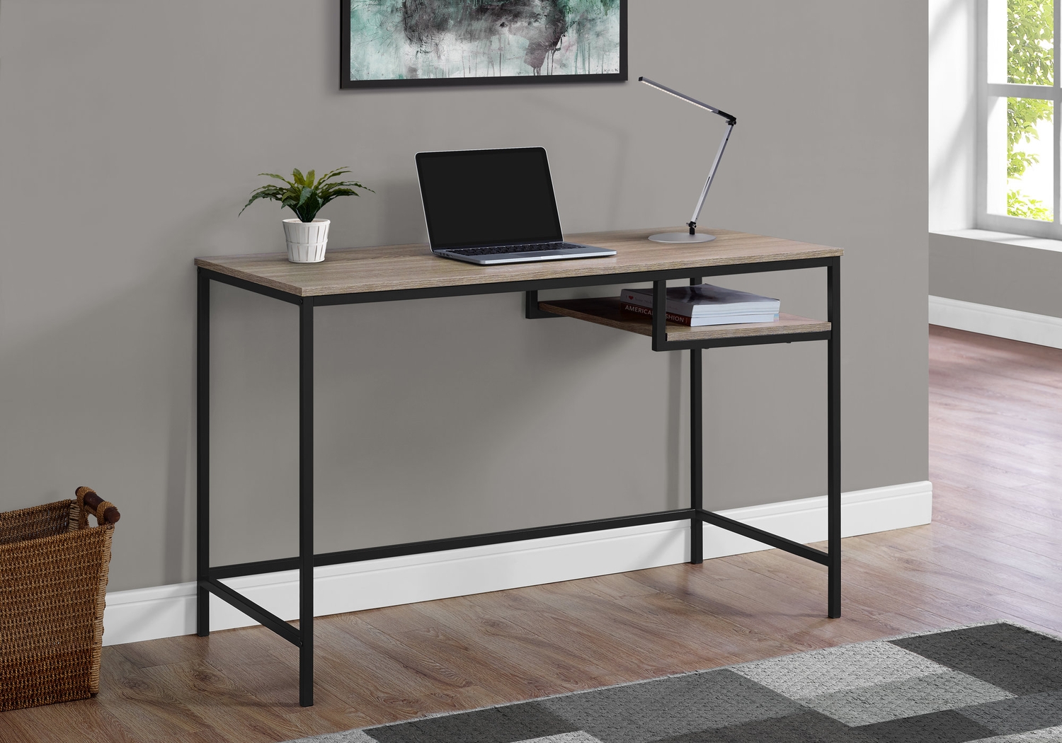 Trawood Taupe Desk - Thumbnail - Image 2