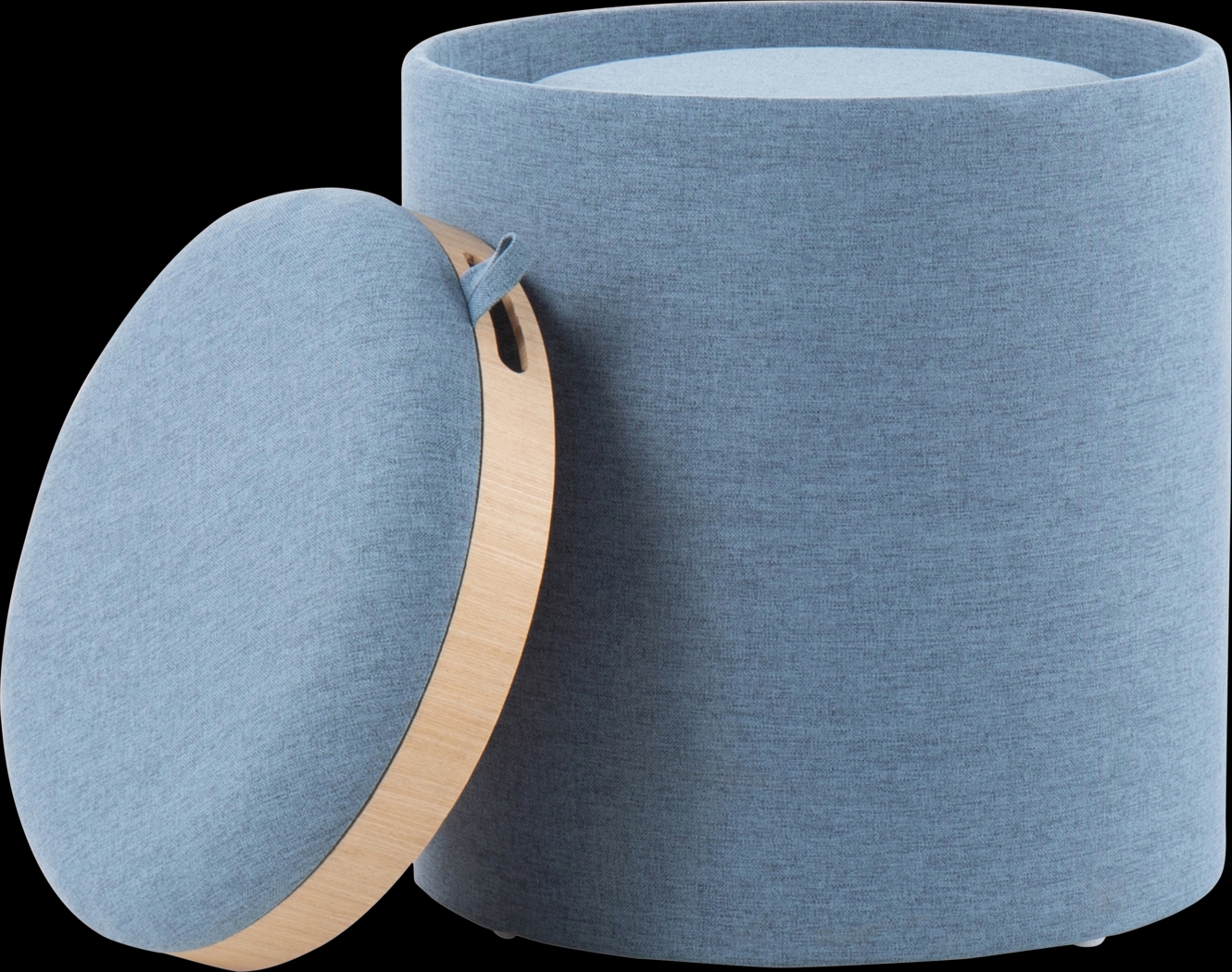 Traymore Blue Ottoman, Set of 2 - Thumbnail - Image 5