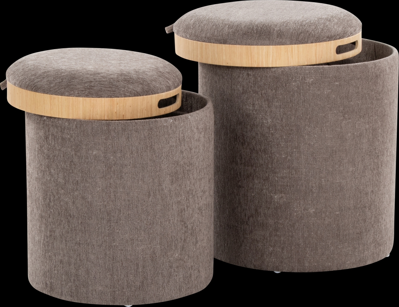 Traymore Brown Ottoman, Set of 2 - Thumbnail - Image 6