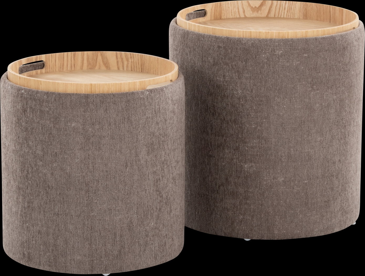Traymore Brown Ottoman, Set of 2 - Thumbnail - Image 7