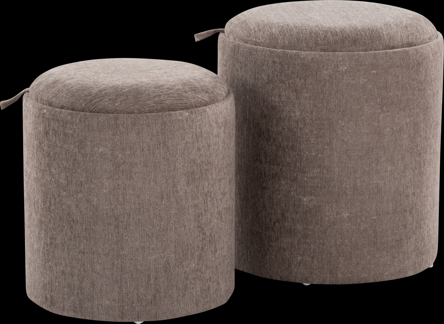 Traymore Brown Ottoman, Set of 2 - Thumbnail - Image 1