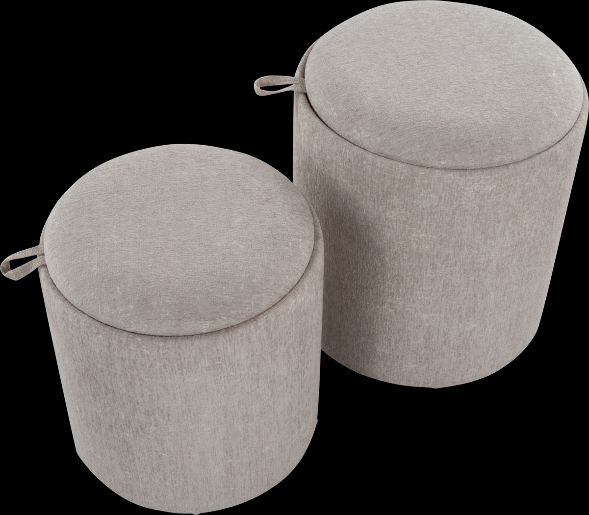 Traymore Light Brown Ottoman, Set of 2 - Thumbnail - Image 9