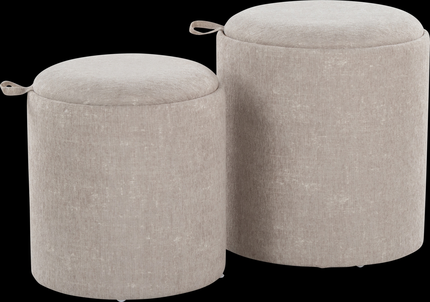 Traymore Light Brown Ottoman, Set of 2 - Thumbnail - Image 1
