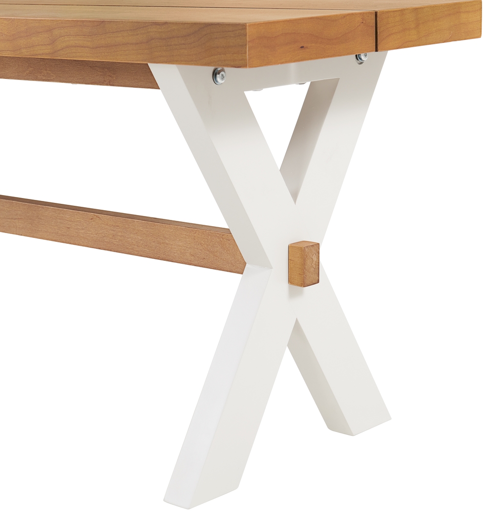 Trebruk White Dining Bench - Thumbnail - Image 3