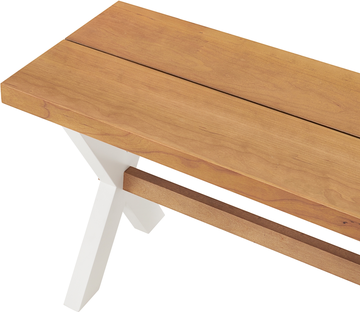 Trebruk White Dining Bench - Thumbnail - Image 5