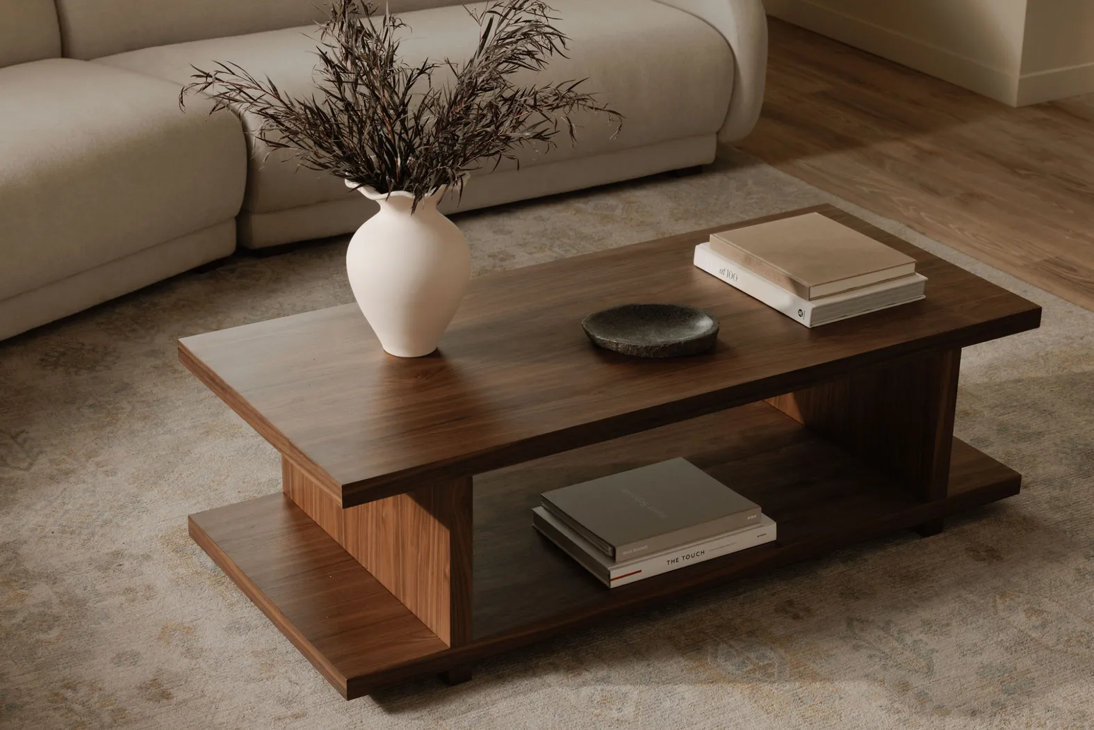 Treffle Brown Cocktail Table - Thumbnail - Image 2