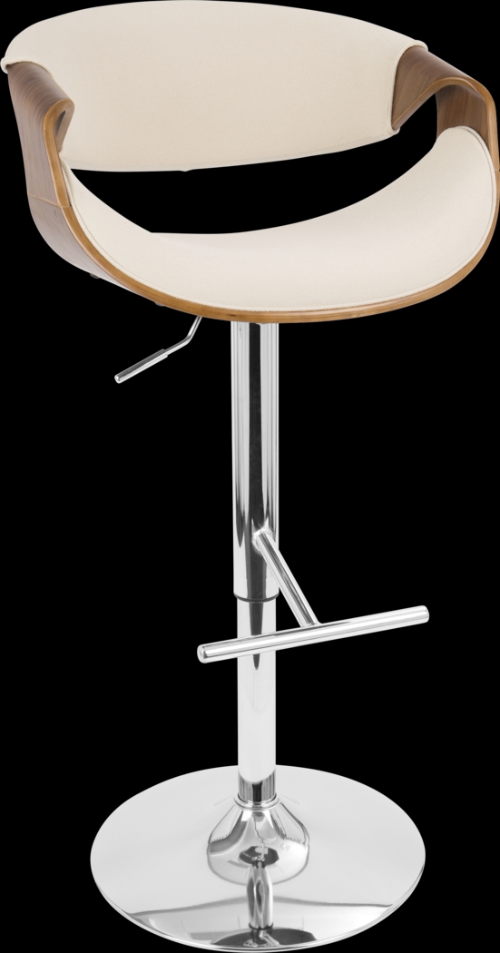 Trefore Cream Adjustable Barstool, Set of 2 - Thumbnail - Image 8