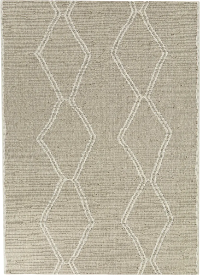 Treillis Taupe 5'3 x 7' Rug - Thumbnail - Image 1