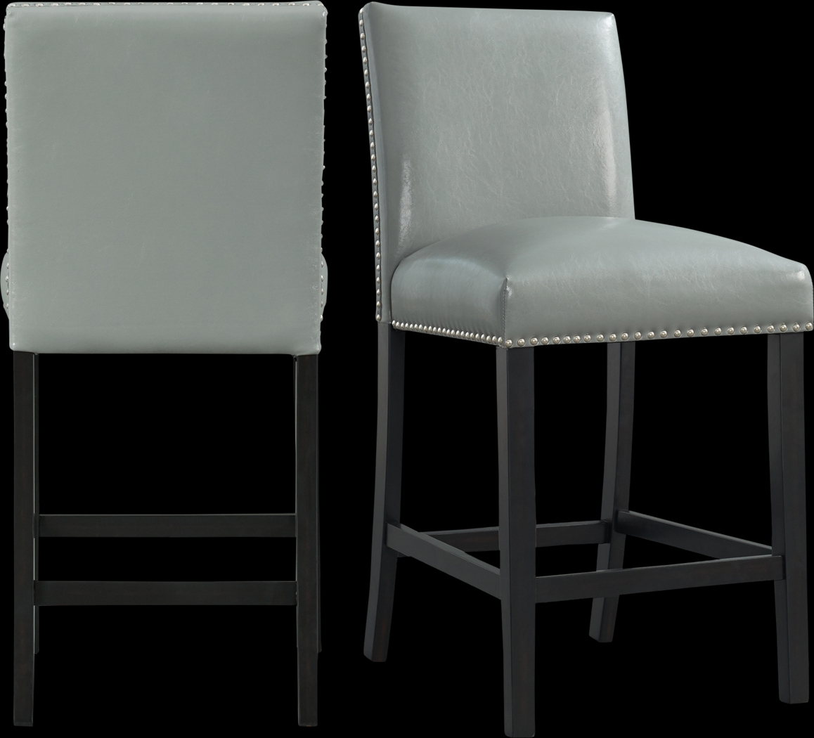 Trekfords Gray Counter Height Stool, Set of 2 - Thumbnail - Image 1