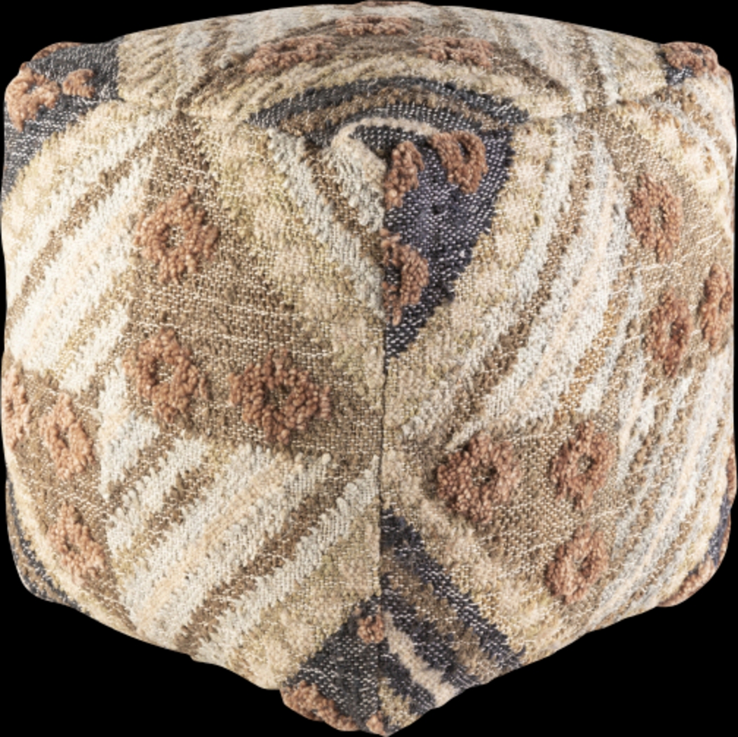 Trekord Beige Pouf - Thumbnail - Image 1