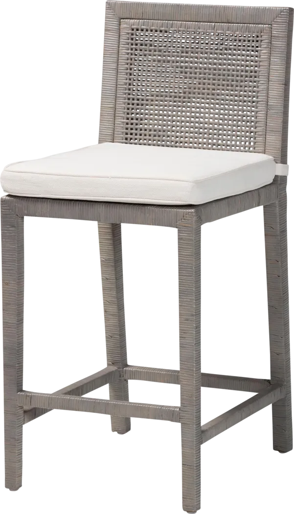 Trekorda Gray Counter Height Stool - Thumbnail - Image 1