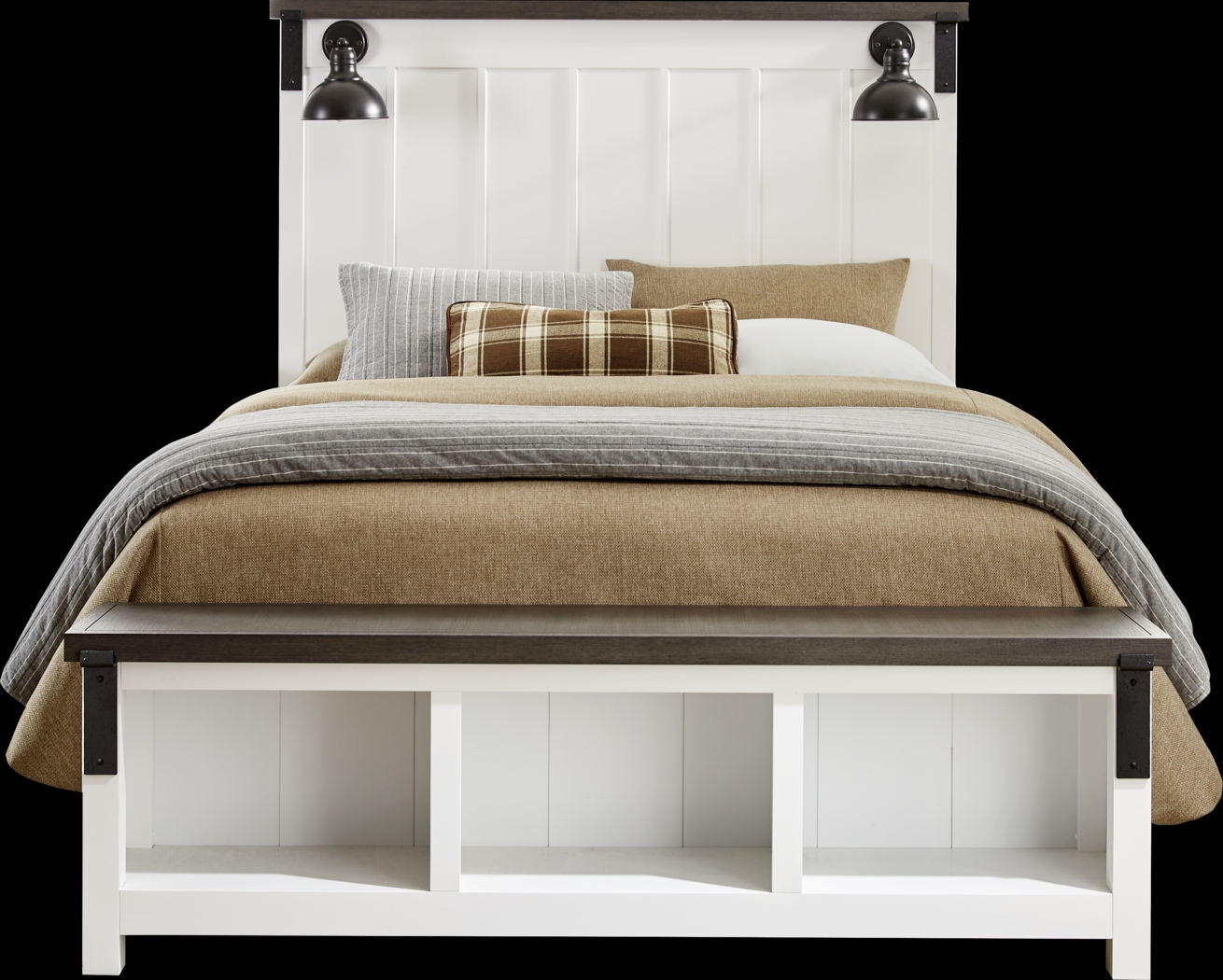 Tremblay Square White 5 Pc Queen Storage Bedroom - Thumbnail - Image 2