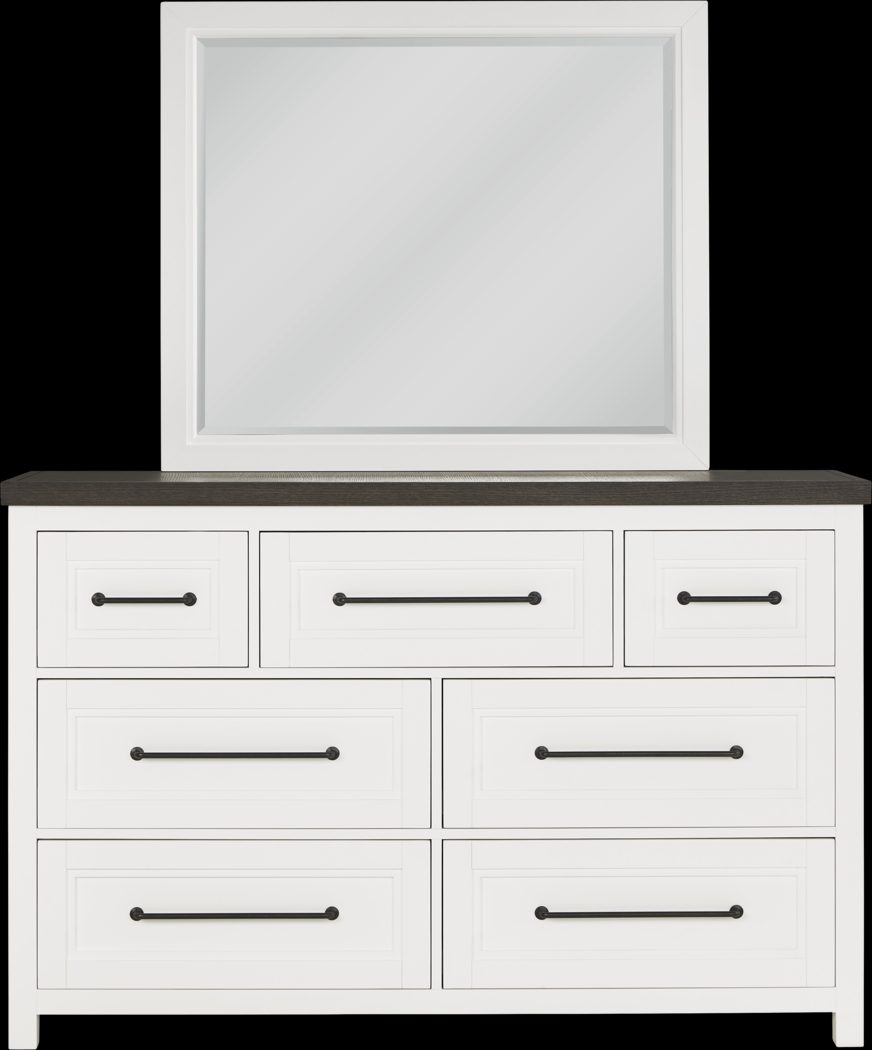 Tremblay Square White Mirror - Thumbnail - Image 3