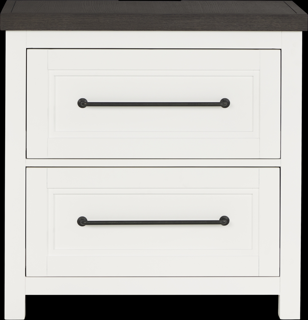 Tremblay Square White Nightstand - Thumbnail - Image 1