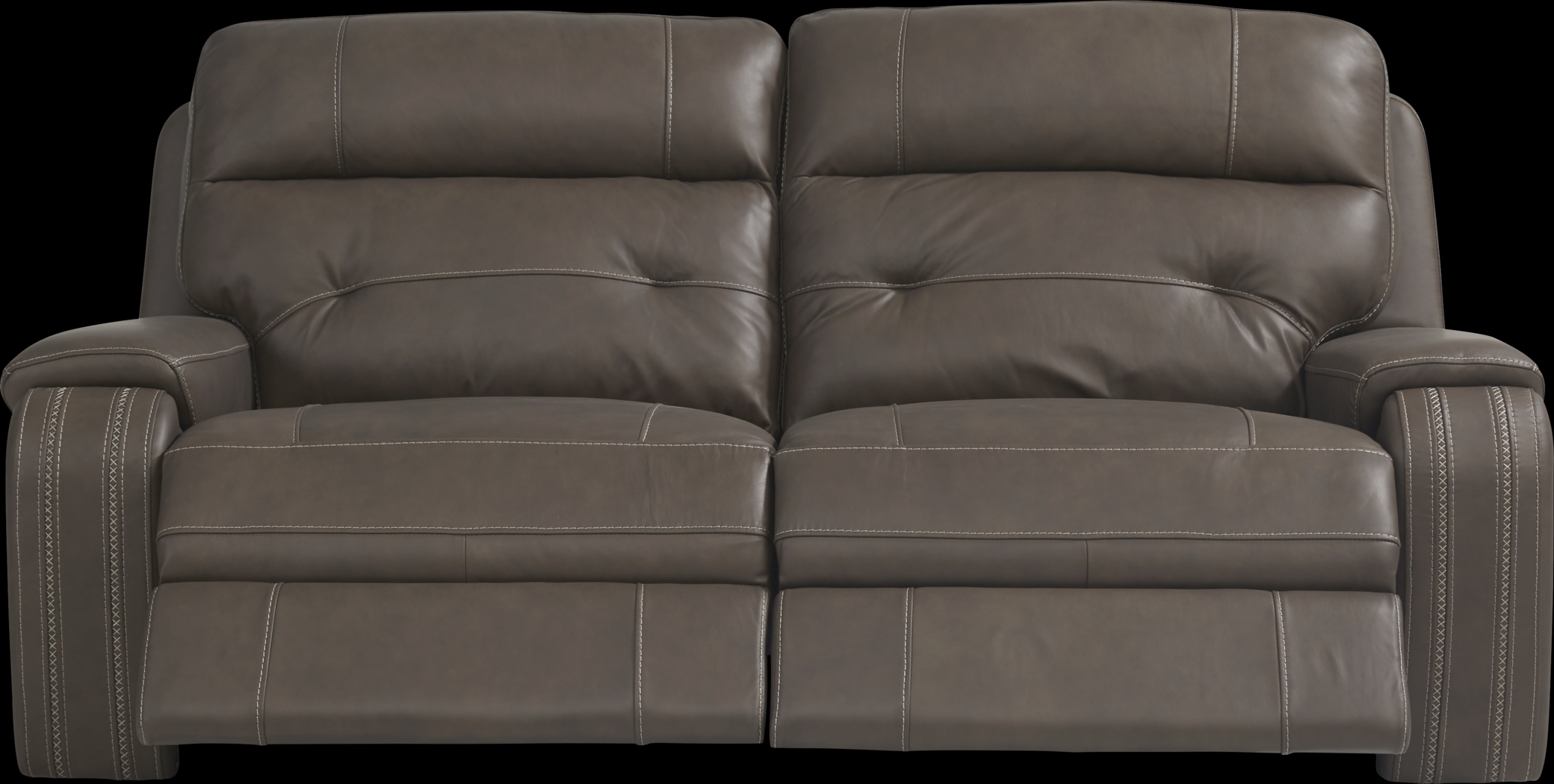Tremezzo Brown Leather Power Reclining Sofa - Thumbnail - Image 2
