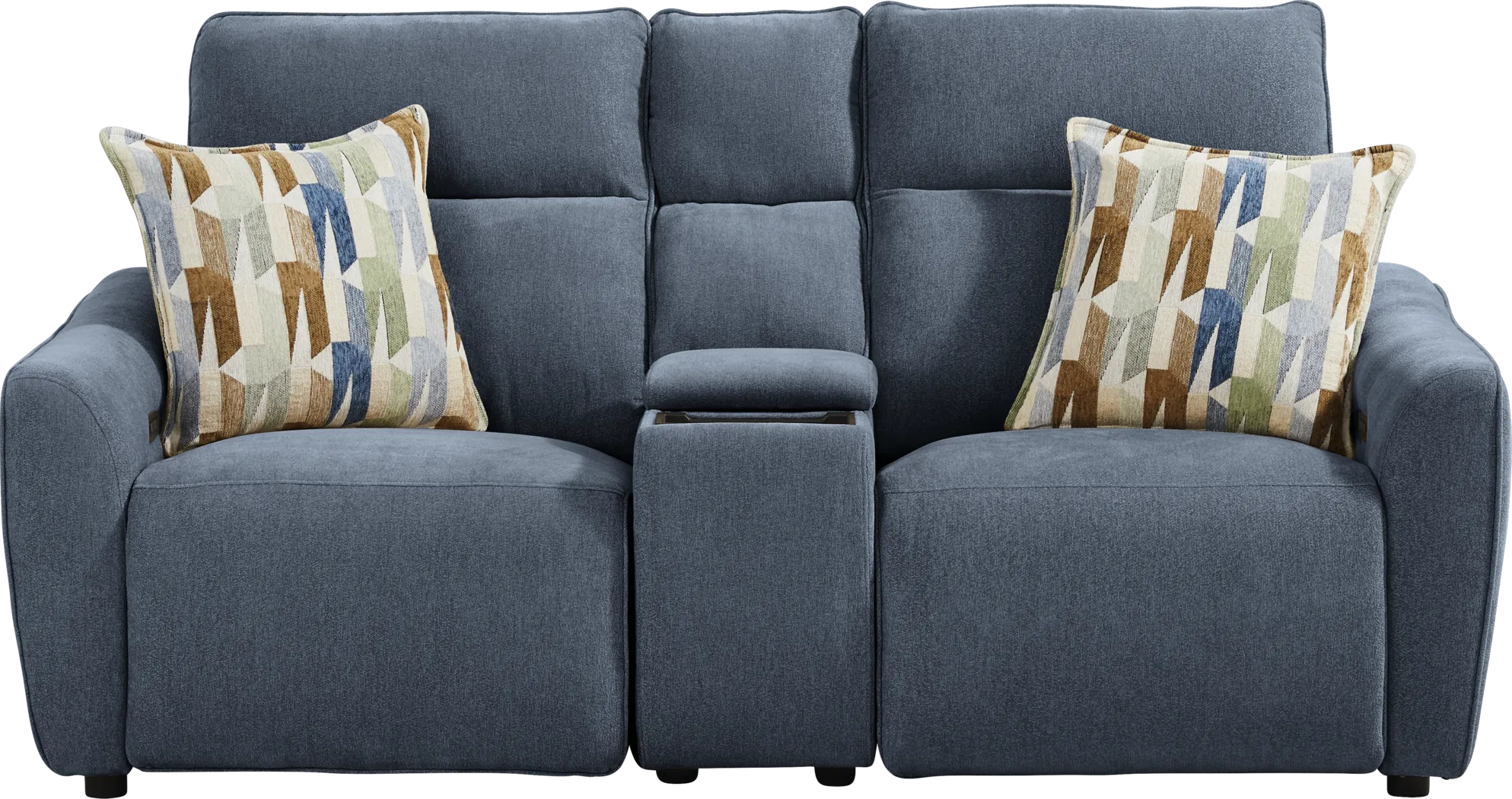 Tremont Indigo 3 Pc Power Reclining Console Loveseat - Thumbnail - Image 2