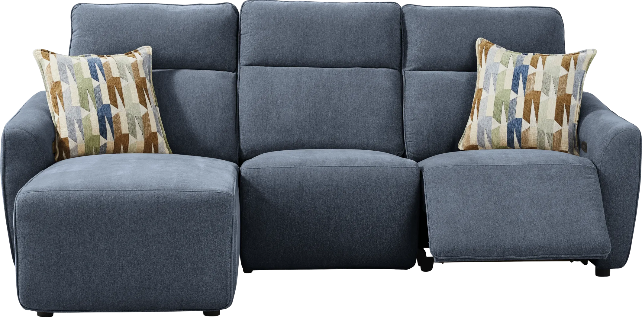 Tremont Indigo 3 Pc Power Reclining Sectional - Thumbnail - Image 1