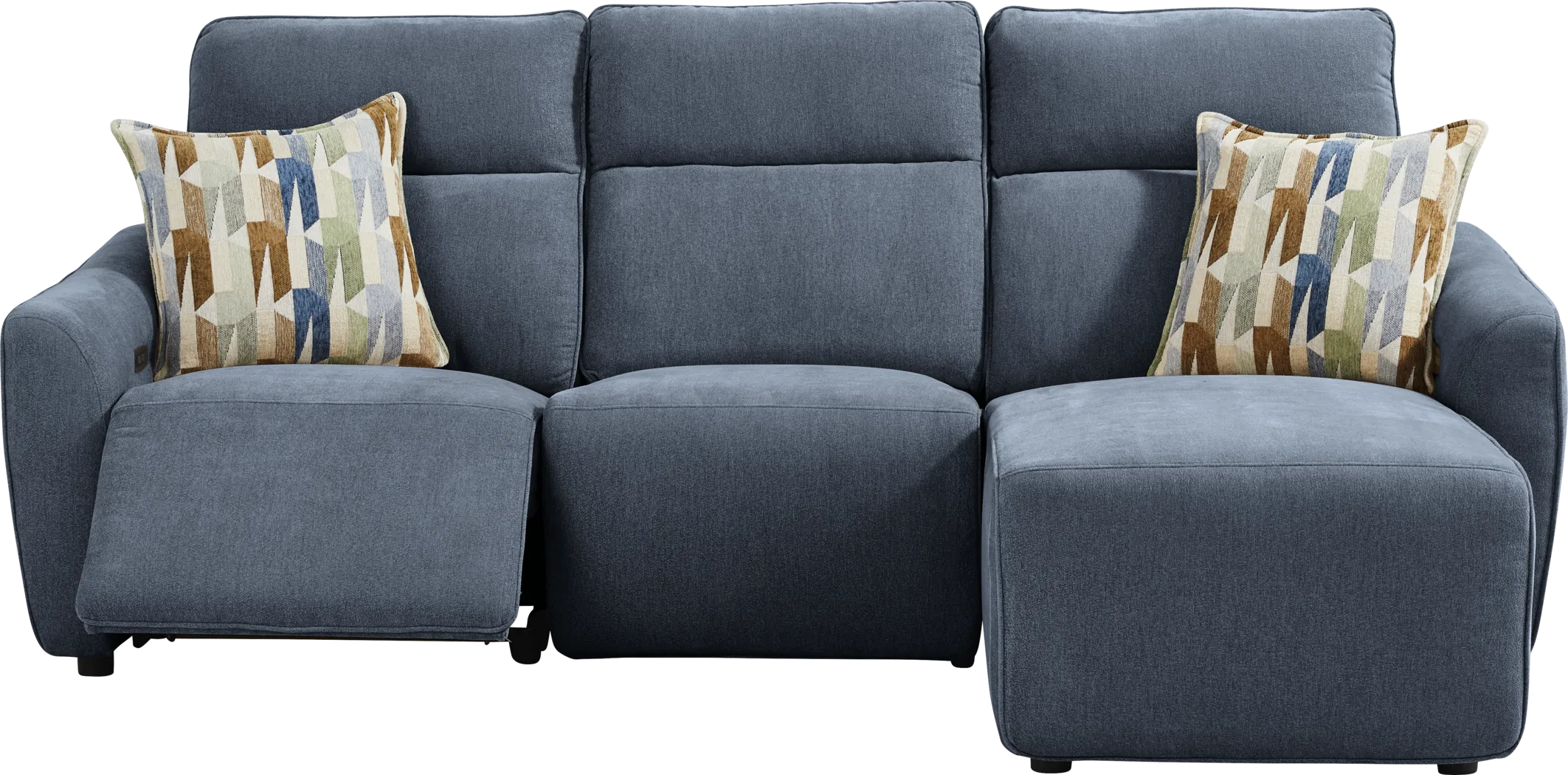 Tremont Indigo 3 Pc Power Reclining Sectional - Thumbnail - Image 1