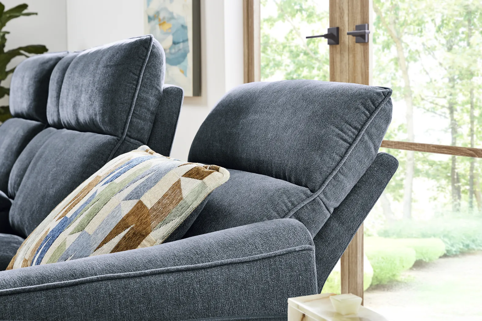 Tremont Indigo 7 Pc Power Reclining Sectional Living Room - Thumbnail - Image 14