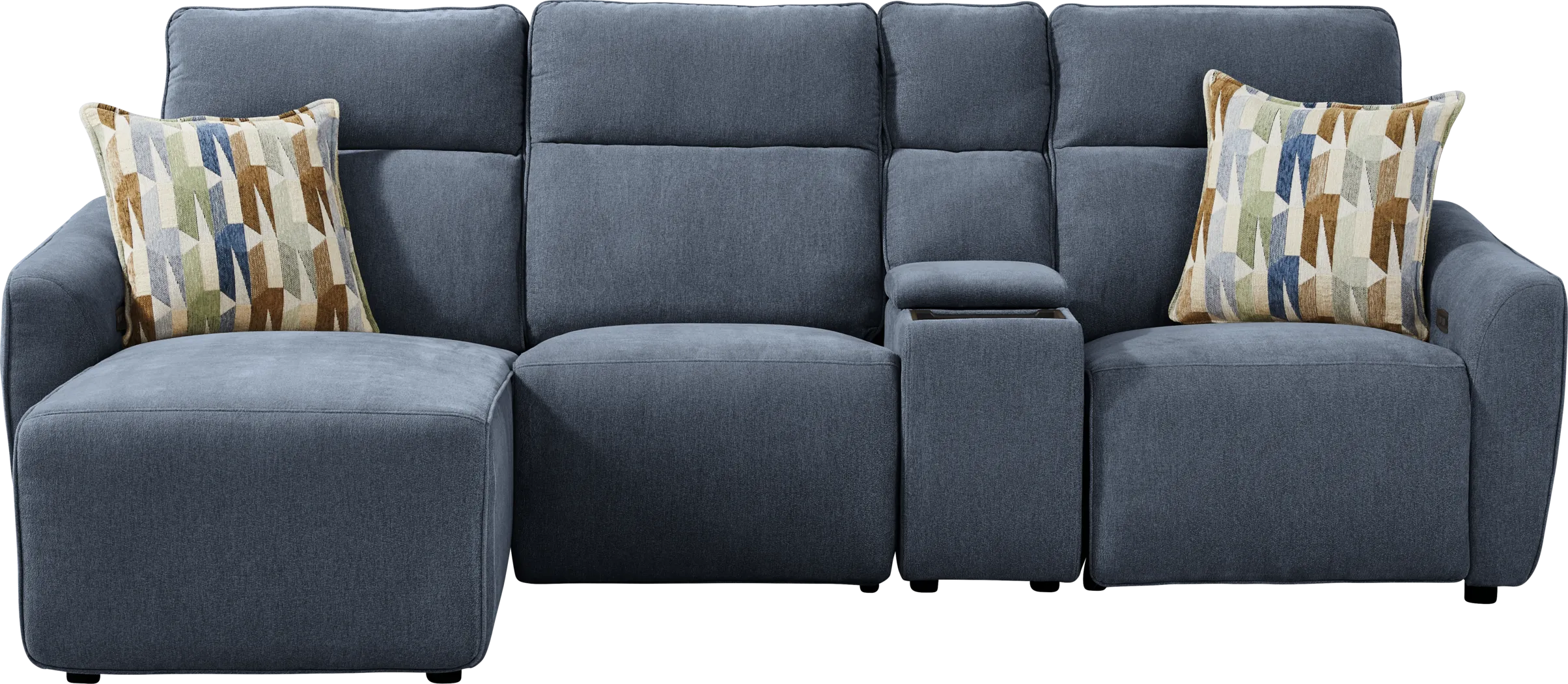 Tremont Indigo 7 Pc Power Reclining Sectional Living Room - Thumbnail - Image 5